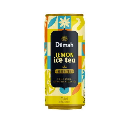 #0851 dilmah 0,33l black tea lemon