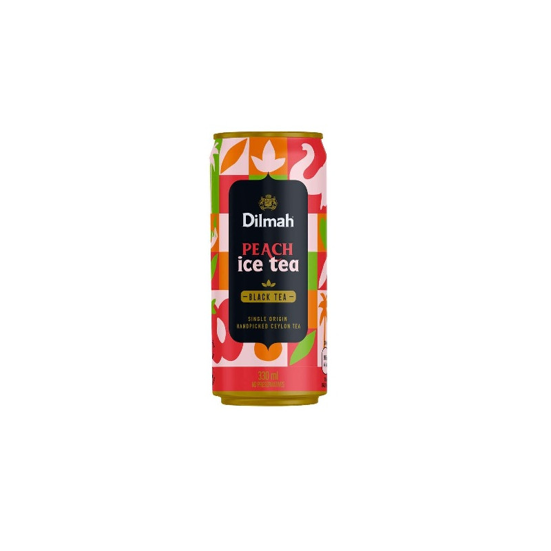 #0852 dilmah 0,33l black tea  peach